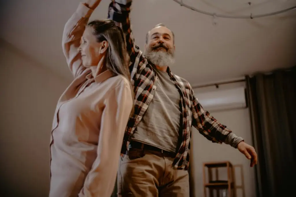 Older couple dancing to represent dynamic nature of tactical asset allocation