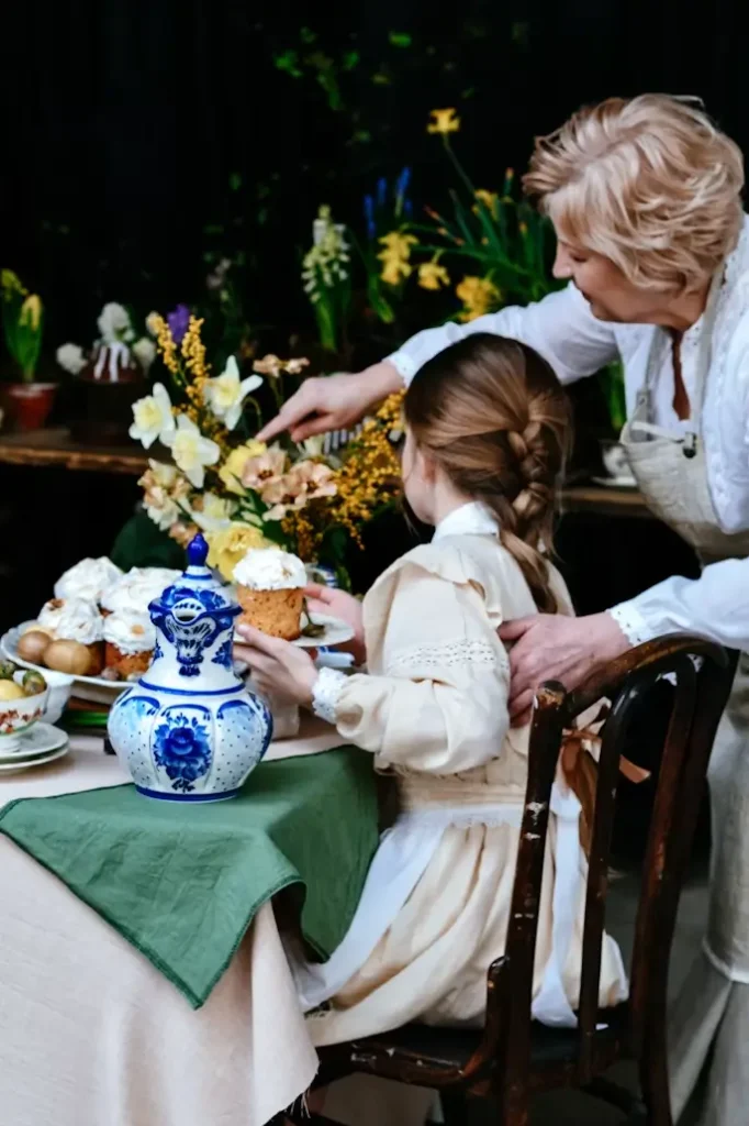 This grandmother creatively stewards her granddaughter by teaching her about her cultural heritage through tea and by wondering about opening an investment account for a minor.