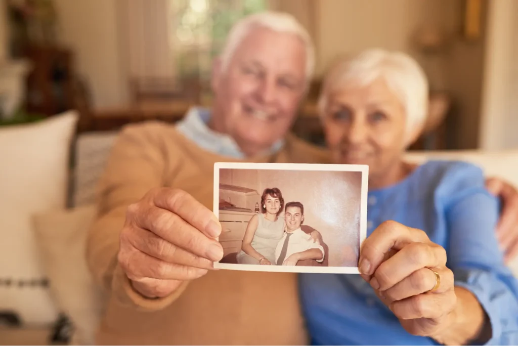 These grandparents have thoughtfully considered investing for grandchildren and are doing so by sharing their stories and wisdom through a picture that brings back memories.