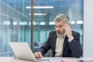 A man is shocked after looking up how the stock market did today shows how easy it is for us to lean into emotional investing.
